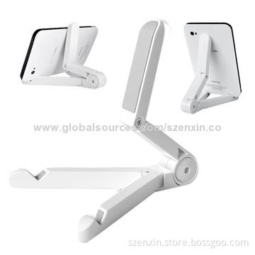 Plastic folded stand for iPad and table stand